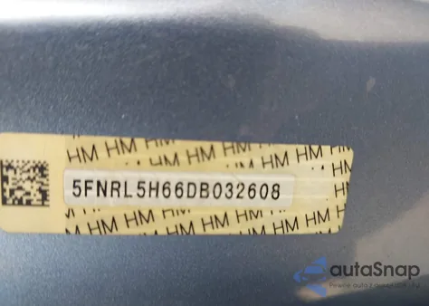 2013 Honda Odyssey Ex-L from USA, damaged, VIN 5FNRL5H66DB032608